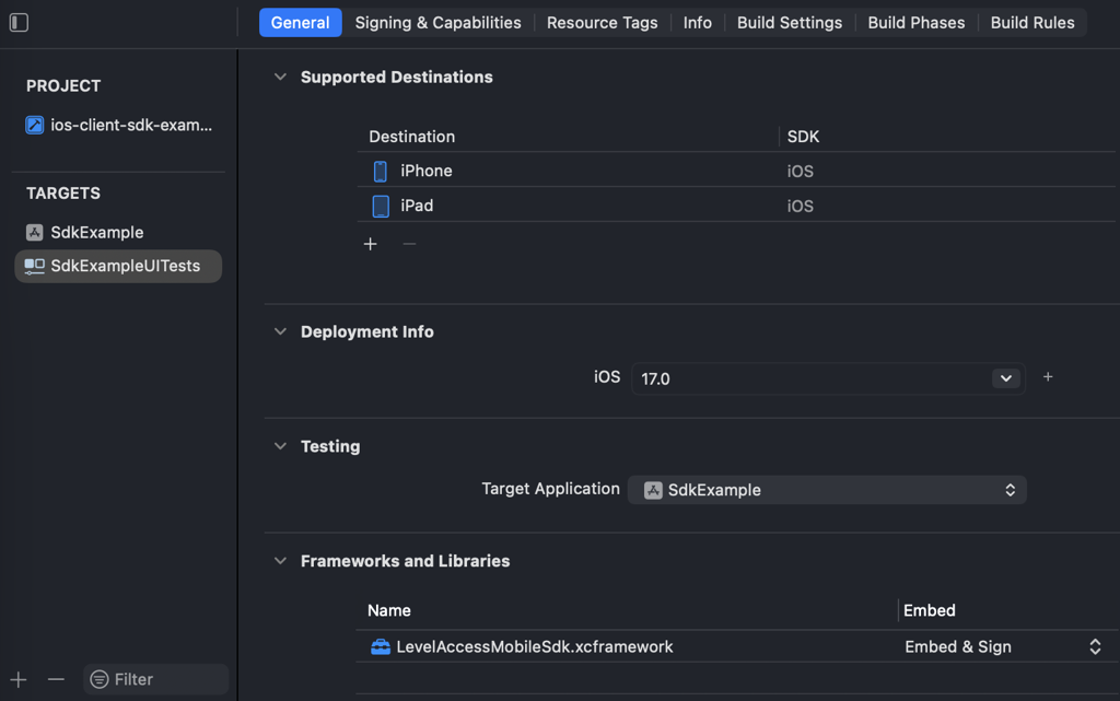 Framework page, displays the project pane, and multiple tabs for project personalization. 